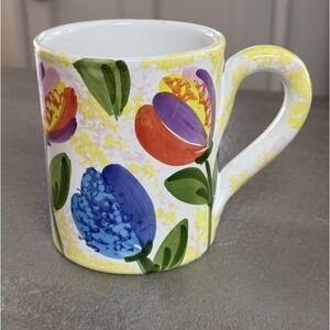 Starbucks Ciao Italya by Bellini 14oz Mug Hand Painted In Italy Coffee Floral